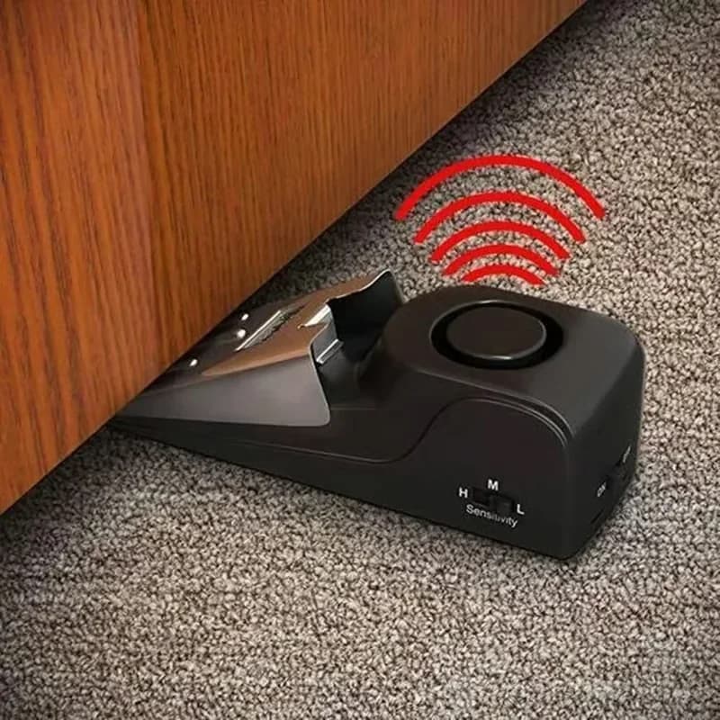 Doorstop Alarm with 120dB Siren - Home Security Wedge - View 1