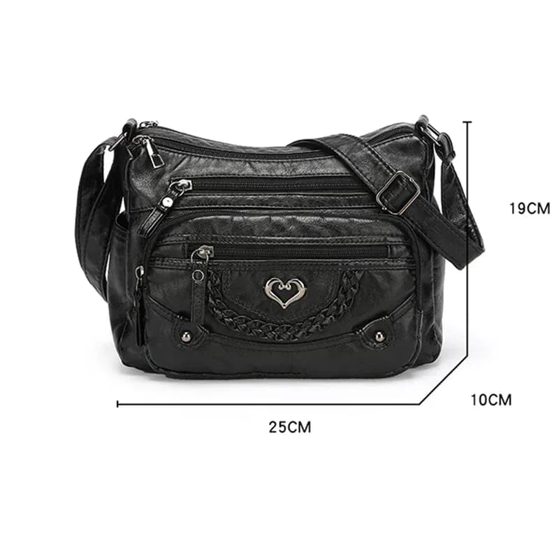 Women's Soft PU Leather Multi-Pocket Crossbody Bag - View 9
