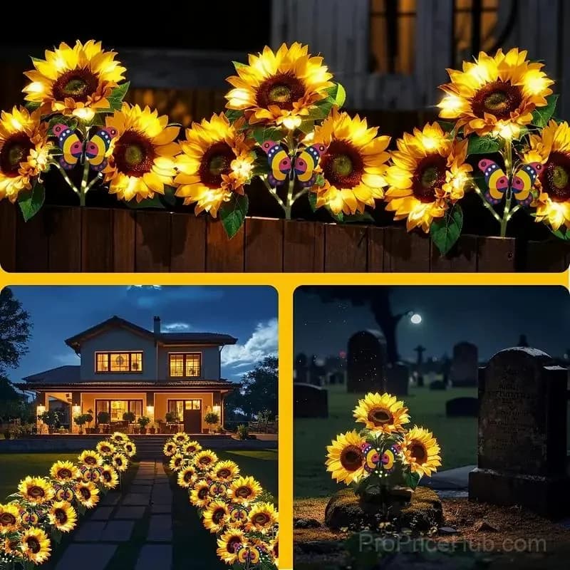Solar LED Sunflower Garden Lights - View 6