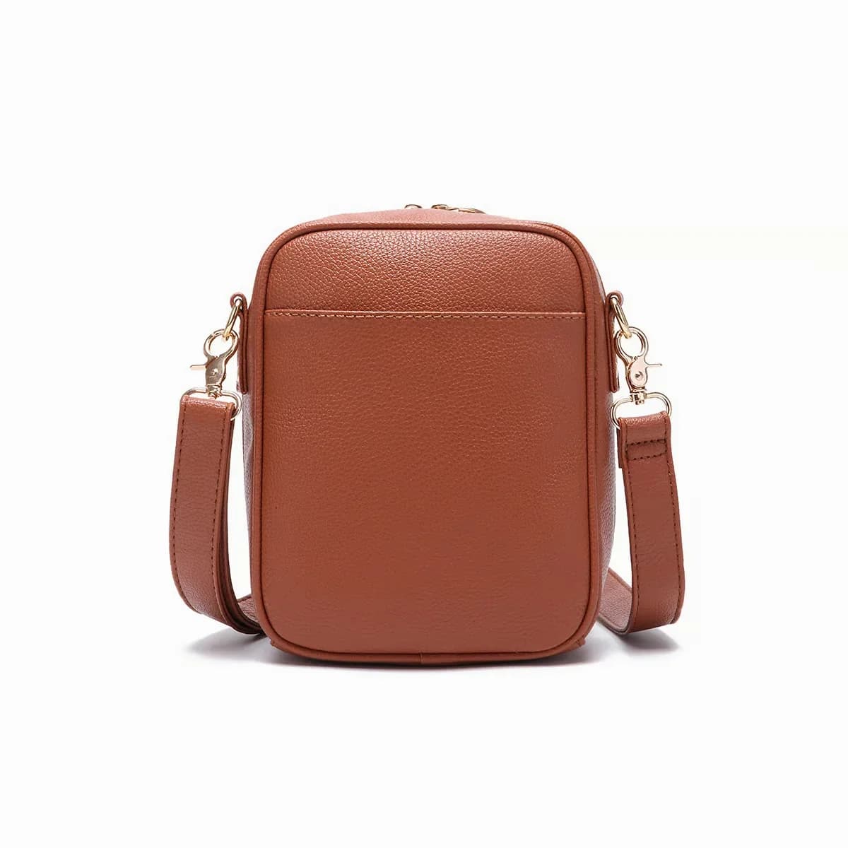 Brown Leather Crossbody Bag - View 7