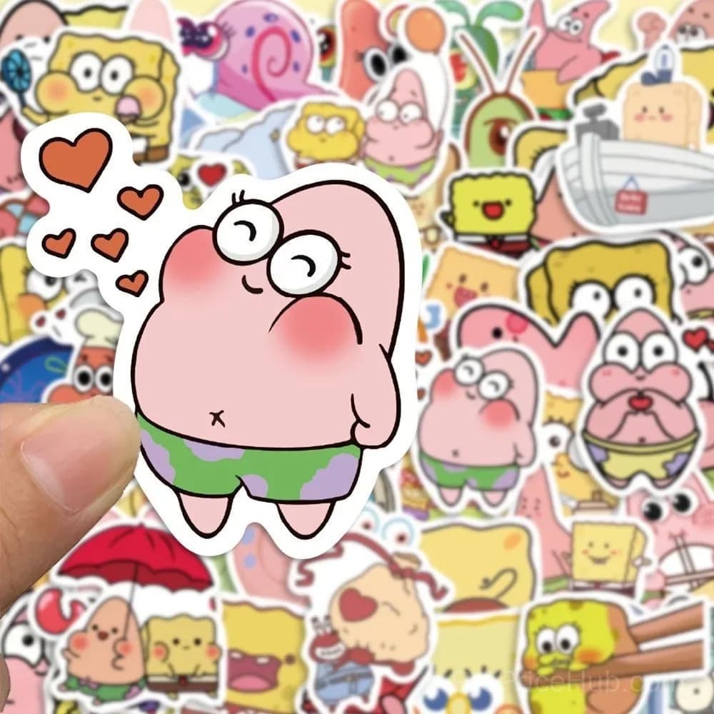 SpongeBob SquarePants Stickers - Cute DIY - View 2