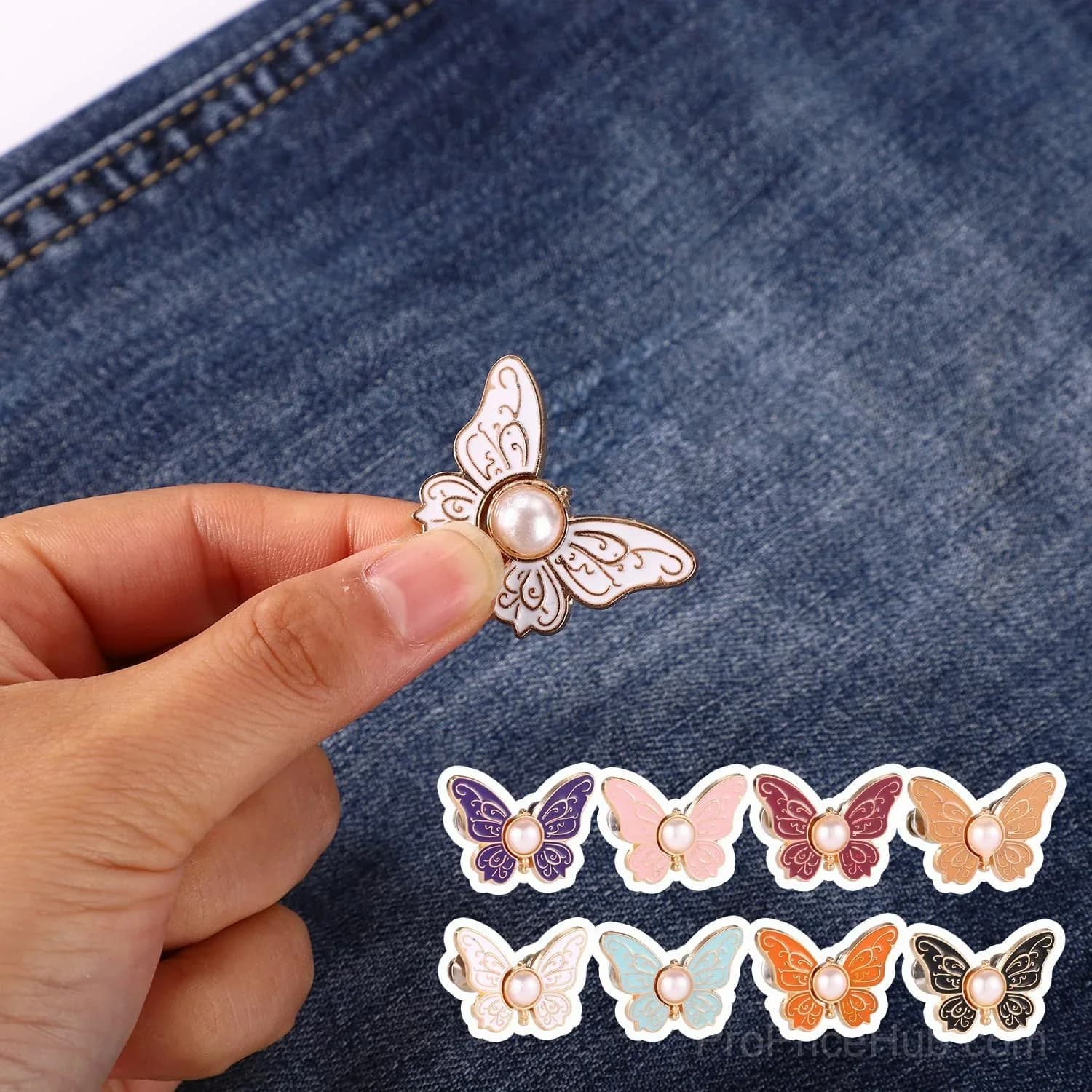 8-Piece Butterfly Pants Waist Tightener Set - View 8