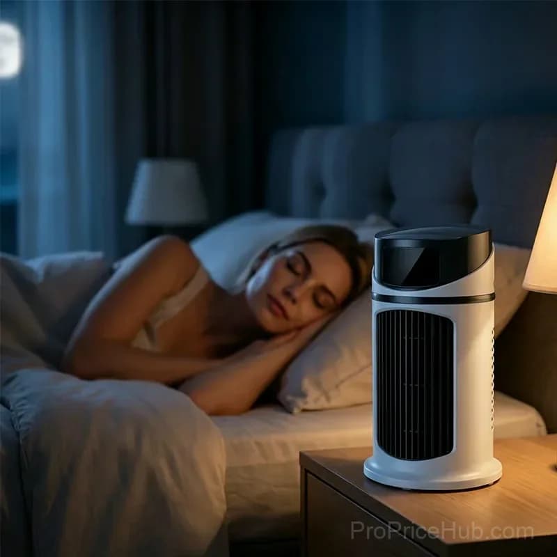 USB Desktop Air Cooler Fan, Standard Model, White - View 10