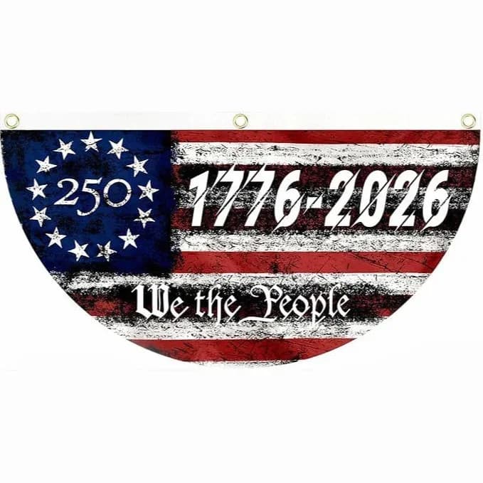 250th Anniversary USA Fan Flag - Buy 1 Get 1 Free - View 8