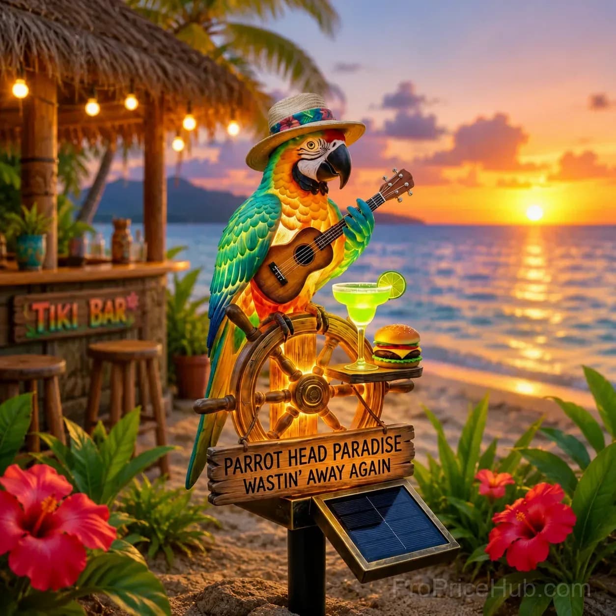 Solar Powered Parrot Garden Light - View 1