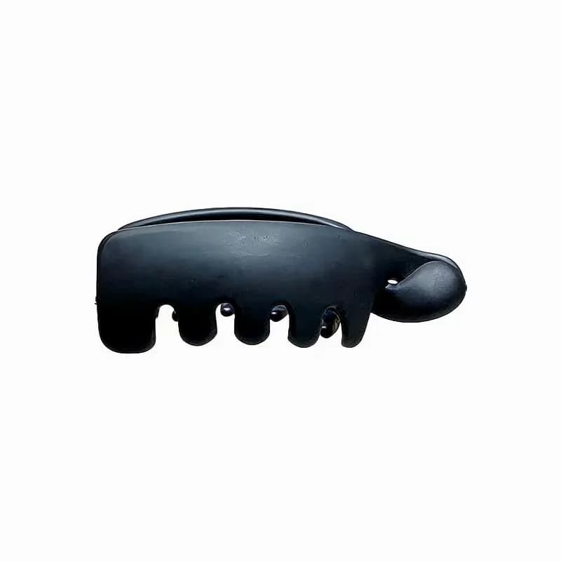 Non-Slip Banana Hair Clip, Crystal Gray - Alt