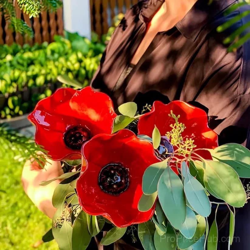 Handmade Metal Flower Garden Stake Decor, 1 Piece - View 6