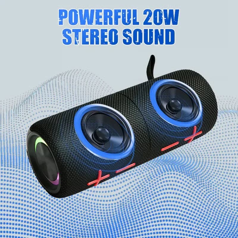 2-in-1 Magnetic Splittable Dual Bluetooth Speaker, Black - View 1