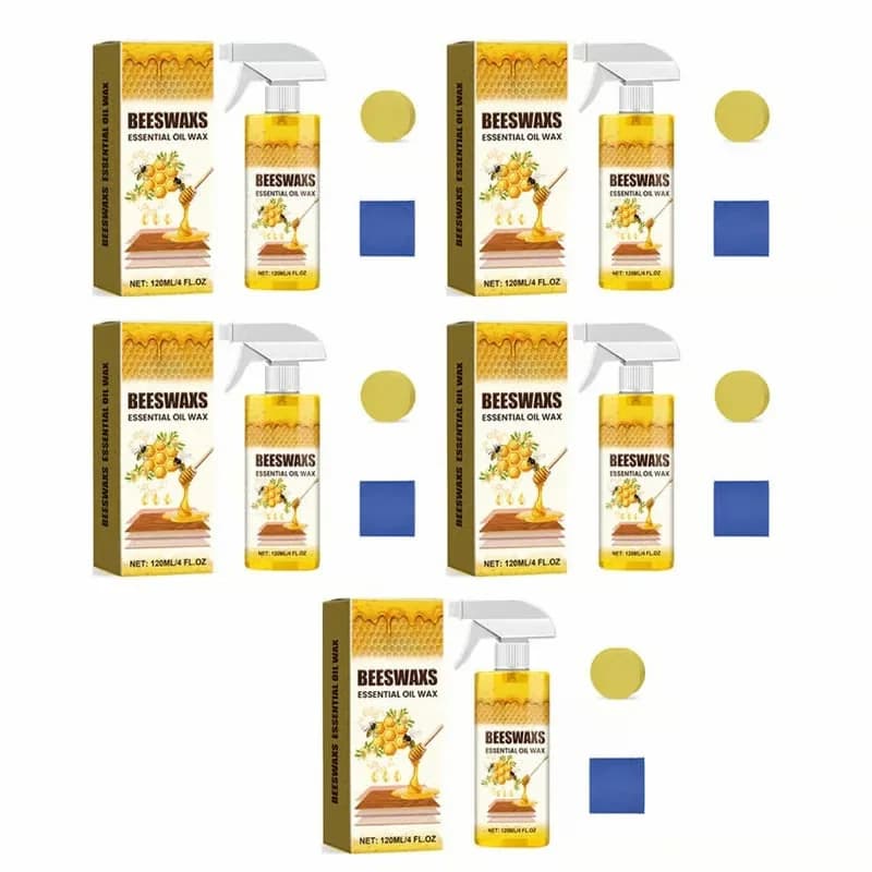 Beeswax Wood Polish Spray for Furniture, 1 Pc - View 4