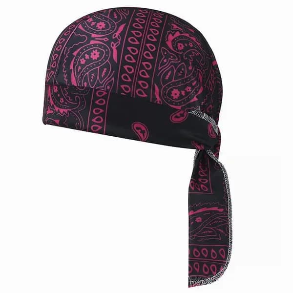 Elastic Cycling Sports Cap, Navy Blue - View 8