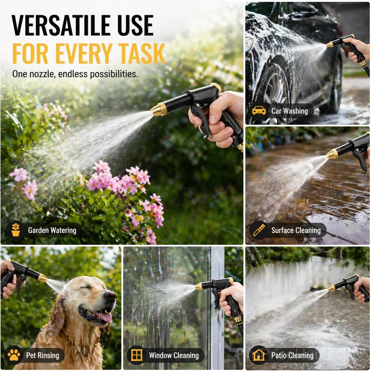 Powerful High-Pressure Home Car Wash & Garden Sprayer - View 2