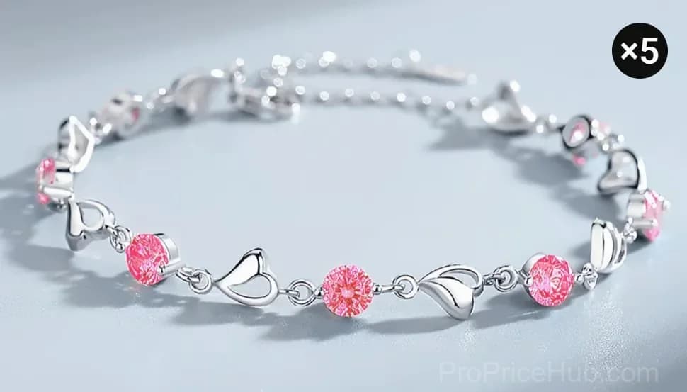 Sparkling Lucky Clover Bracelet, Single - View 22