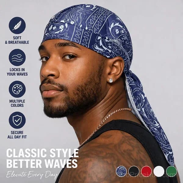 Paisley Cooling Headscarf Cap (2-Pack) - Main