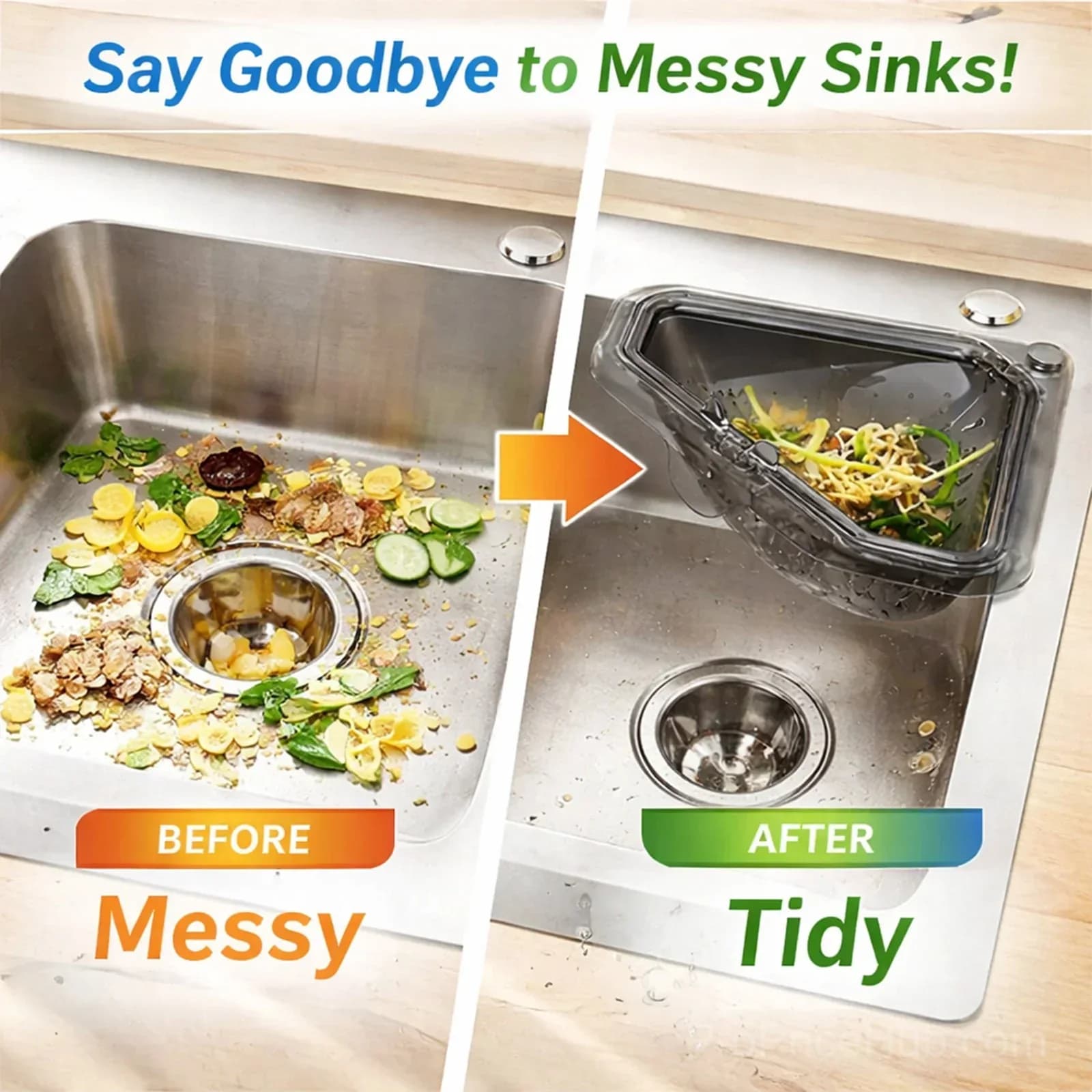 Magnetic Sink Basket - Kitchen Strainer for Soggy Scraps - View 2