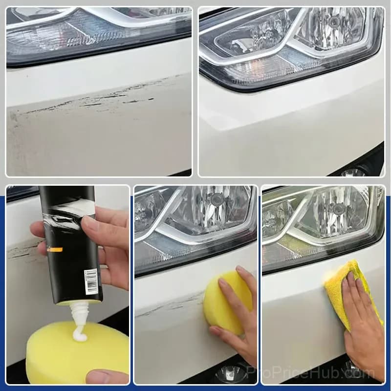 Car Scratch Repair Paste Kit with Sponge and Thick Towel - View 7