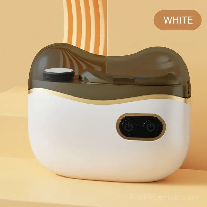 2-in-1 Rechargeable Electric Nail Kit, 6 Attachments, White - View 1