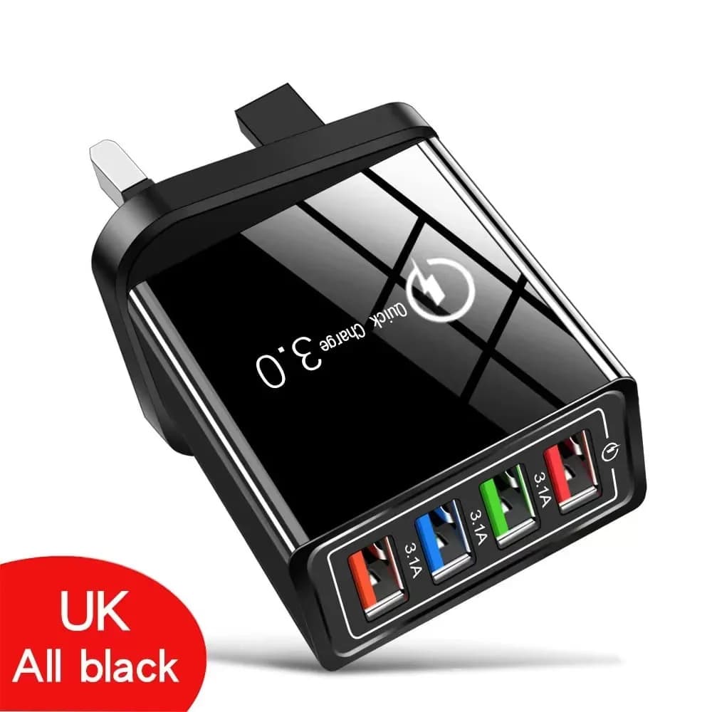 4-Port USB Travel Charger for Smartphones - View 9