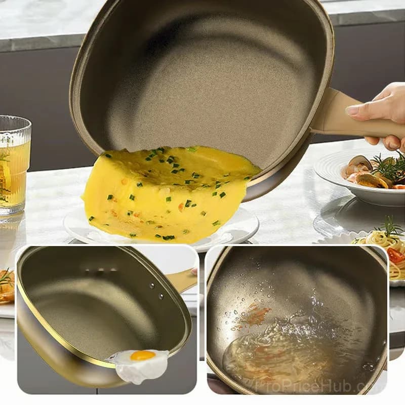 12-Inch Titanium Alloy Nonstick Pot with Lid - View 3
