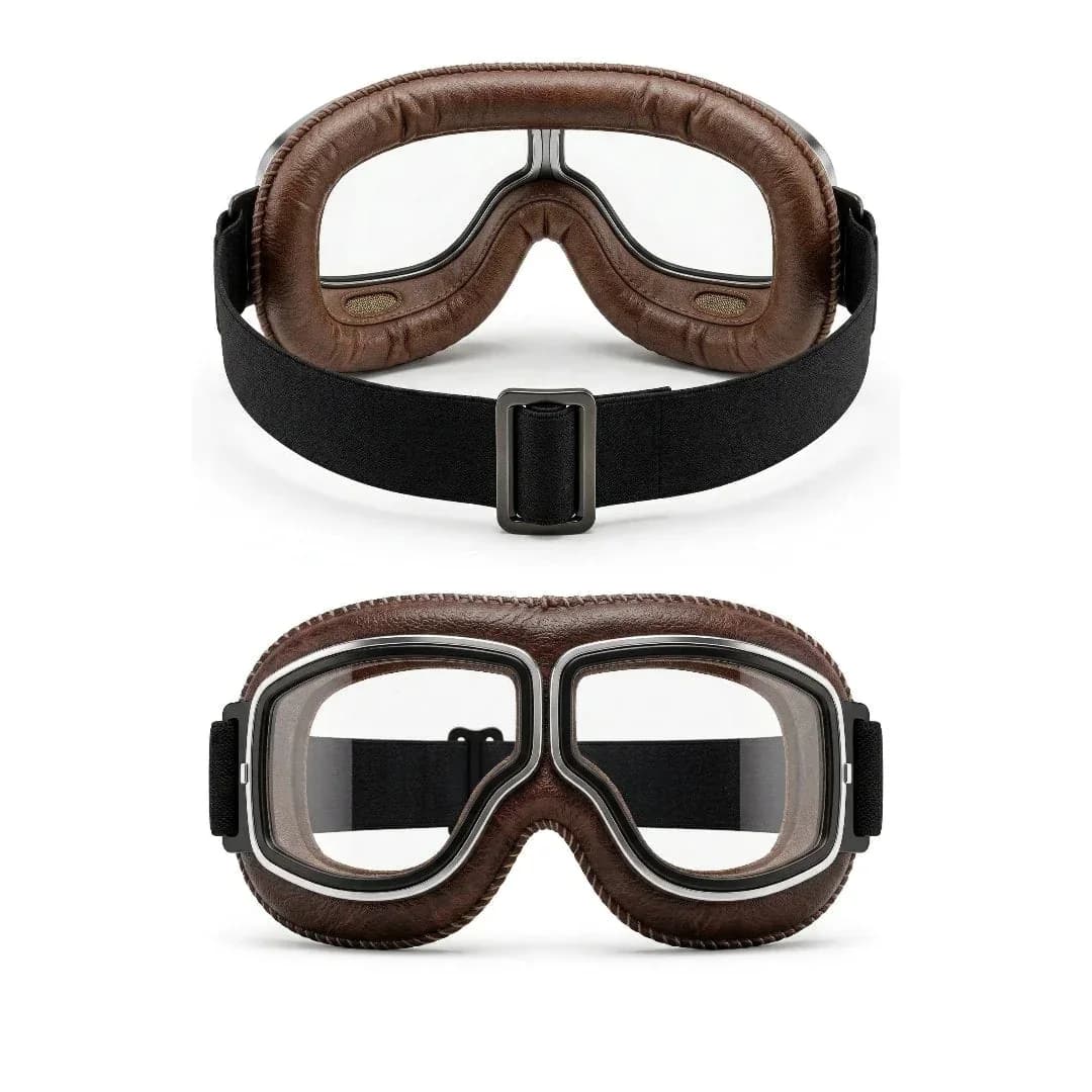 OTG Vintage Motorcycle Goggles, Fits Over Glasses - View 15