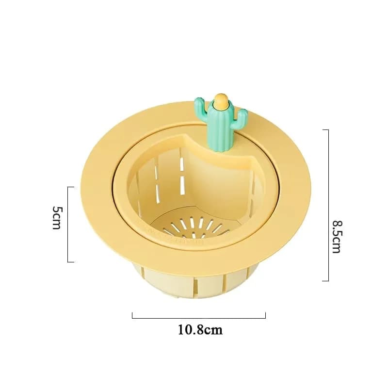 Yellow Cactus Kitchen Sink Strainer Basket - View 1