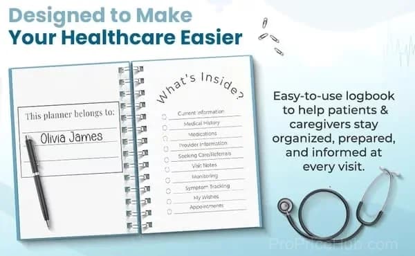 Medical Visit Logbook - Doctor-Approved Medical Planner - View 2