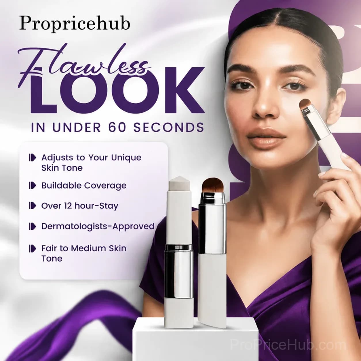 Propricehub™ Korean Color-Changing Foundation Stick - View 1