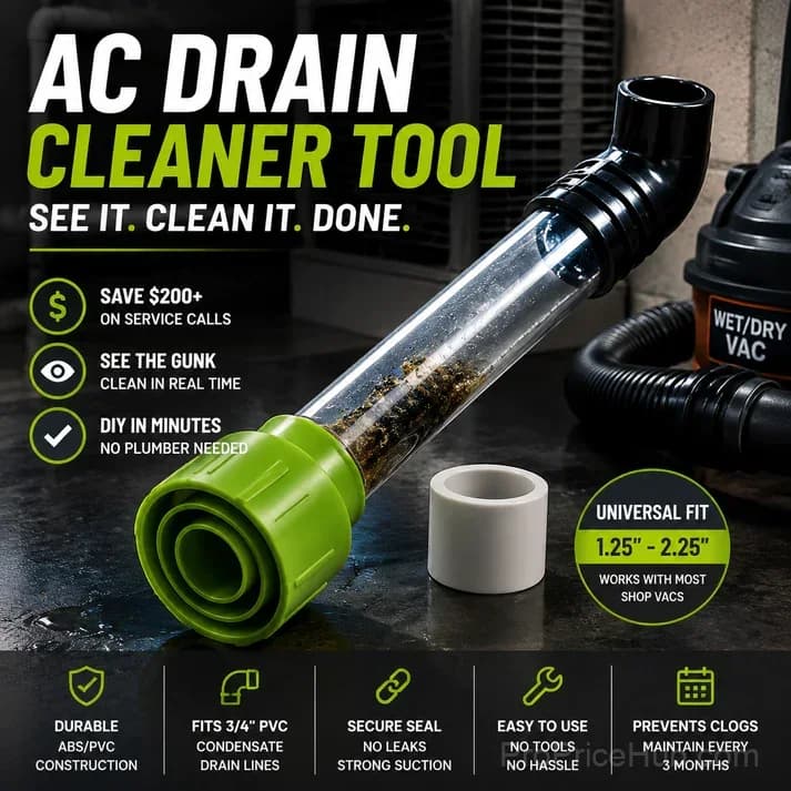 AC Drain Cleaner - Clear Clogs in Minutes, No Plumber Needed - View 1