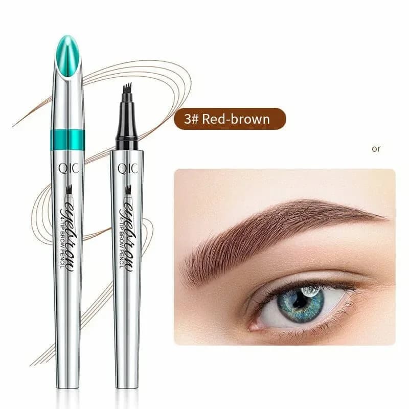 Waterproof Microblading Eyebrow Pen, 4-Fork Tip, Light Brown - View 11