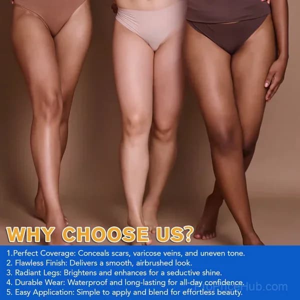 Waterproof Leg and Body Makeup, 24-Hour Concealer for Scars & Tattoos - View 2