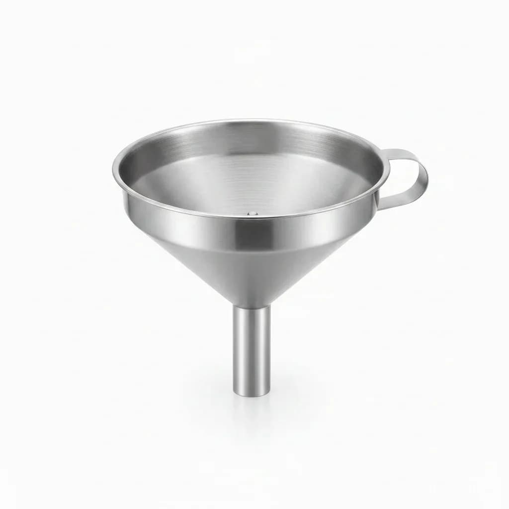 Food-Grade 304 Stainless Steel Kitchen Funnel with Filter Screen (2-Pack) - View 1