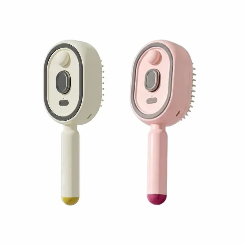 Electric Spray Air Cushion Massage Comb, White - View 7