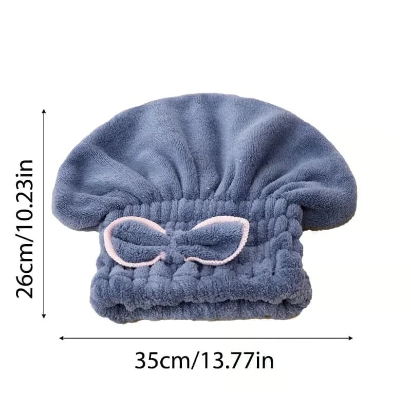Super Absorbent Blue Hair Towel Wrap - Main