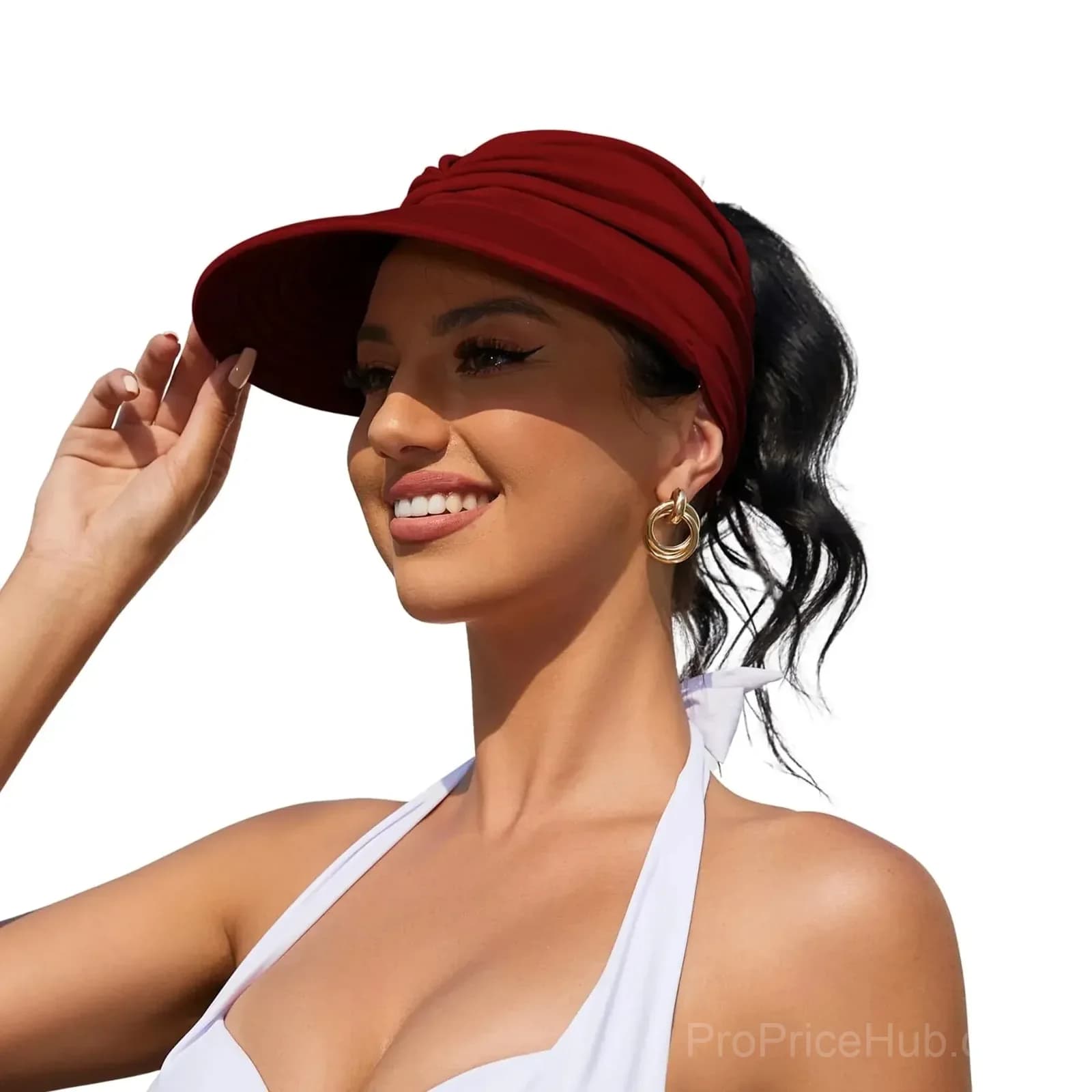 Women's UPF 50+ UV Protection Sun Visor Hat - View 8