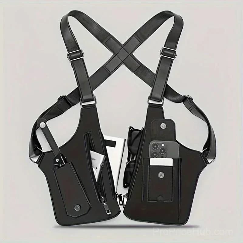Premium Leather Adjustable Underarm Shoulder Bag for Men - Main