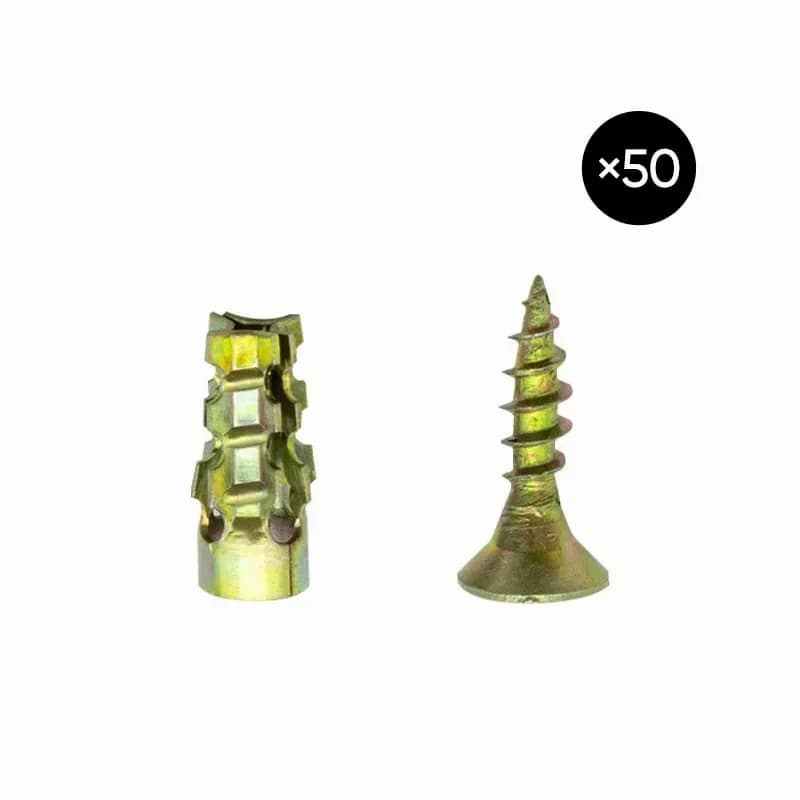 Hinge Repair Screws with Expansion Anchors, 50 Sets - Main