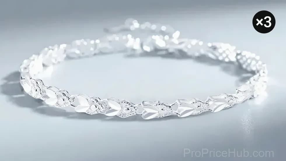 Sparkling Lucky Clover Bracelet, Single - View 25
