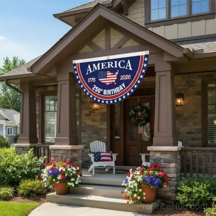 250th Anniversary USA Fan Flag - Buy 1 Get 1 Free - View 3
