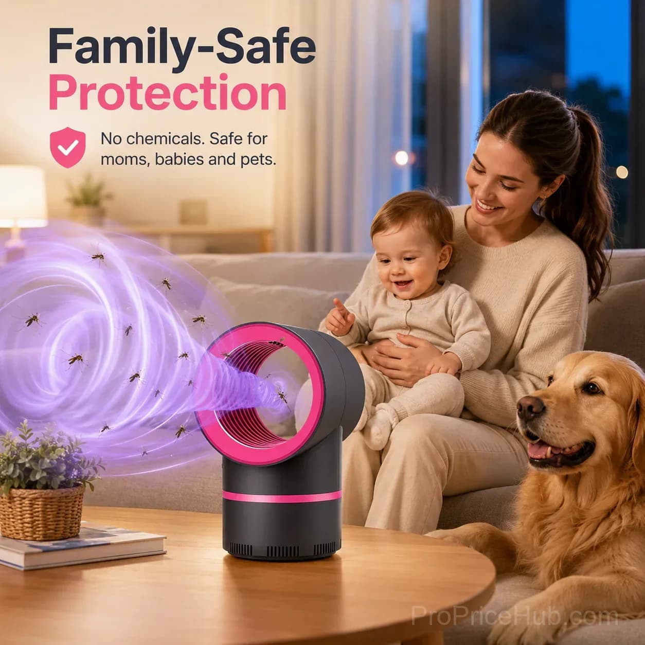 USB Mosquito Trap – Strong Suction & Quiet Indoor Bug Catcher - View 2