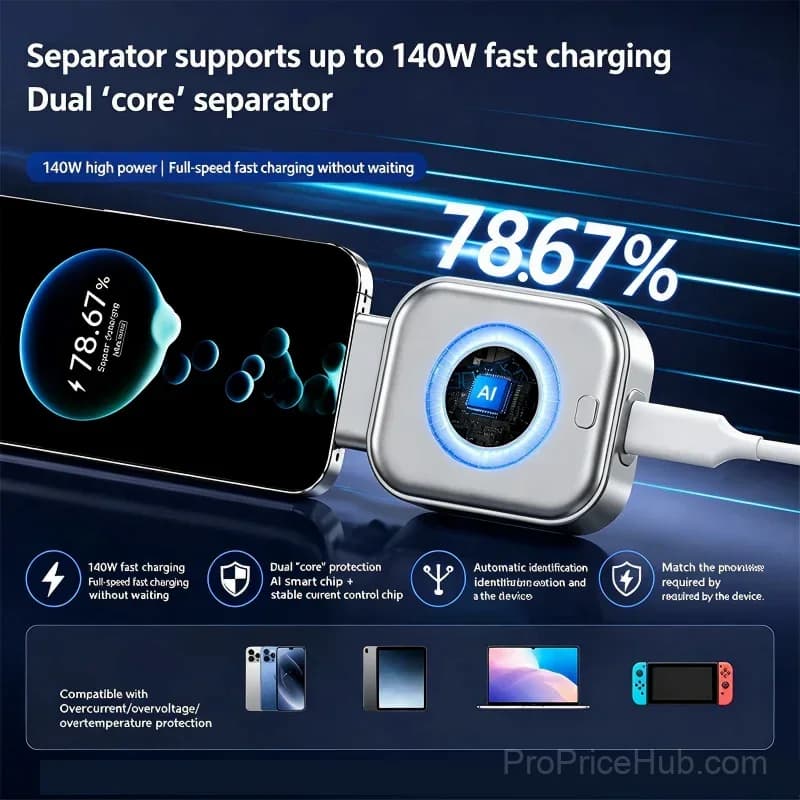 Auto Power-Off Fast Charging Adapter - View 4