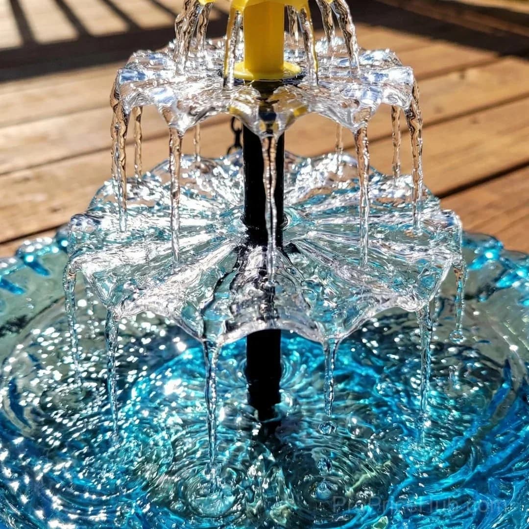 Solar Cascade Hanging Bird Bath Fountain - View 8