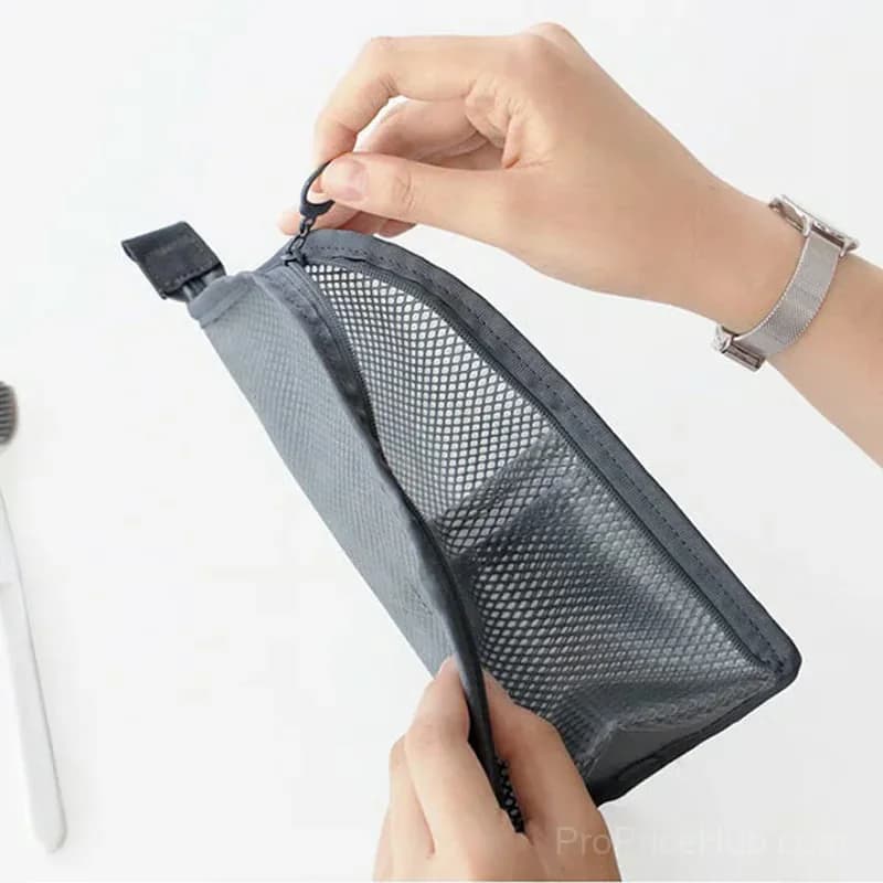 Portable Lightweight Travel Toiletry Bag, White, 1 Piece - View 5