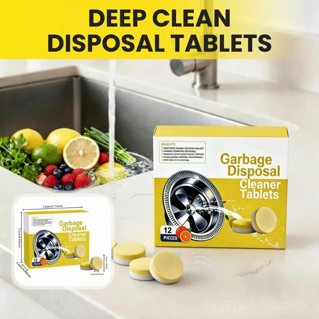 Deep Clean Garbage Disposal Cleaning Tablets, 12-Count Box - View 1