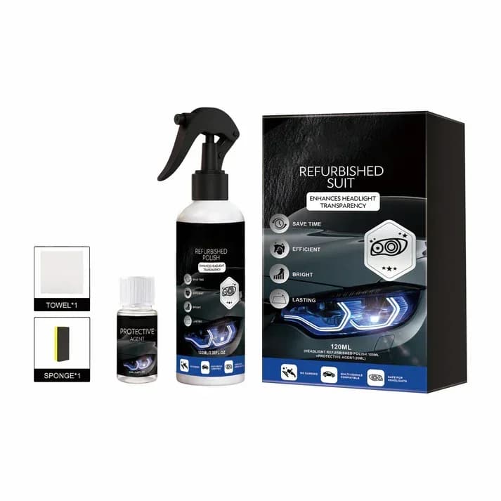 Automotive Headlamp Restoration Fluid - Clears Oxidation, Yellowing & UV Protection - View 1