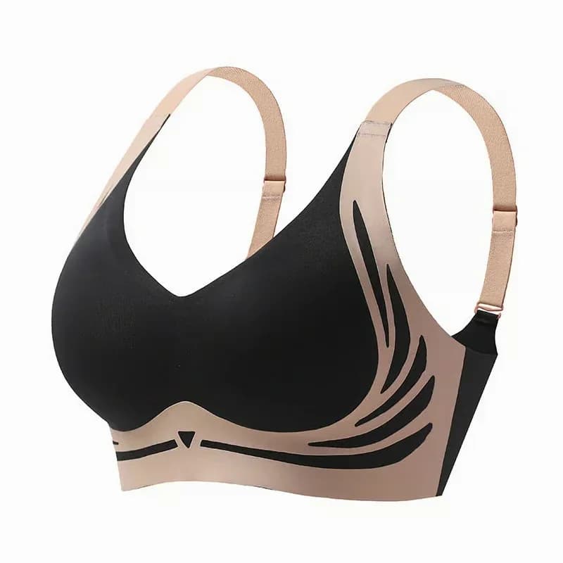 Women's Wire-Free Anti-Sagging Push-Up Bra, Green, M (B/C) - View 10