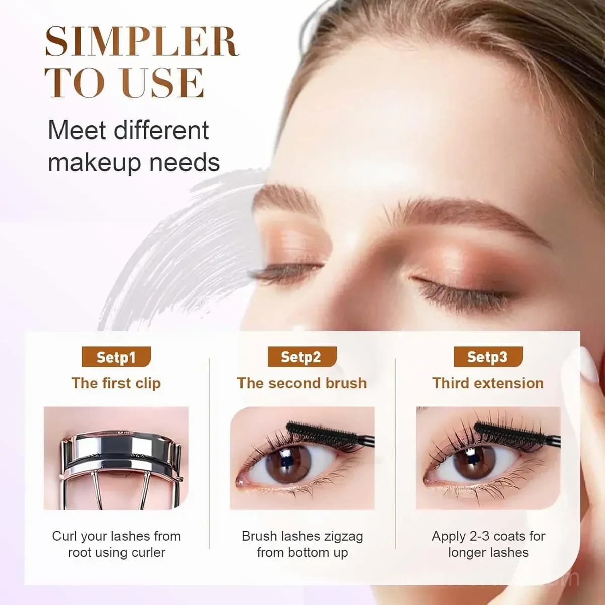 Lengthening & Curling Mascara - Waterproof, Sweatproof, Long-Lasting - View 7