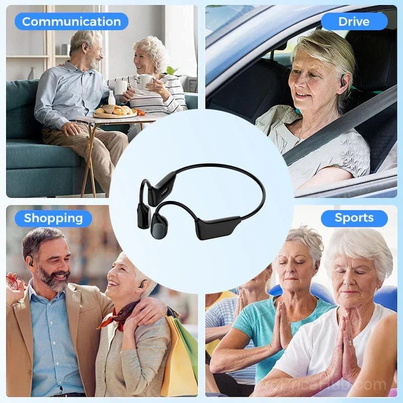 Bone Conduction Smart Hearing Aid Bluetooth Earphones - View 9