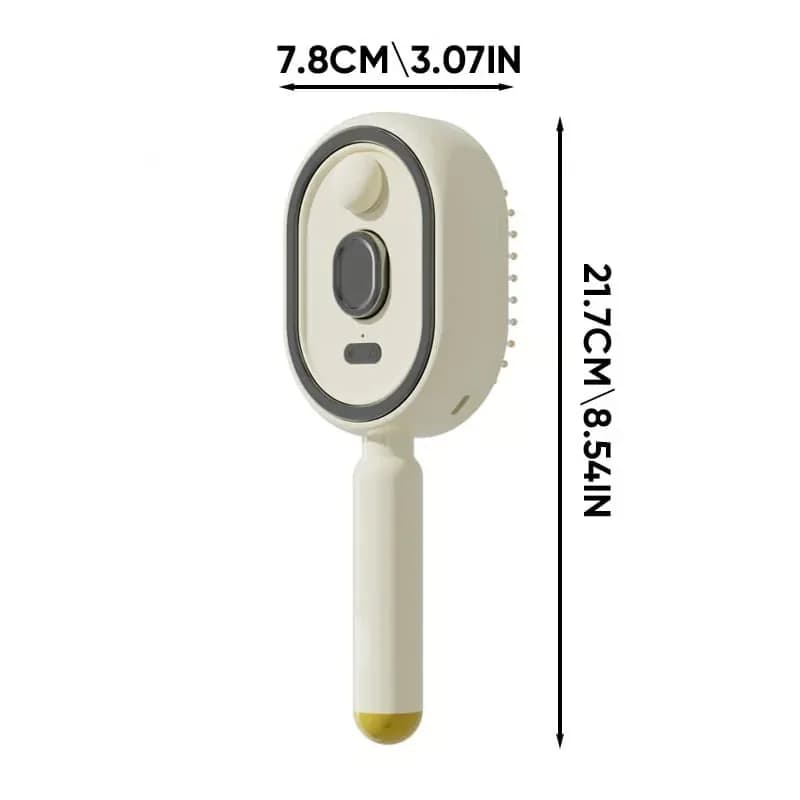 Electric Spray Air Cushion Massage Comb, White - Main