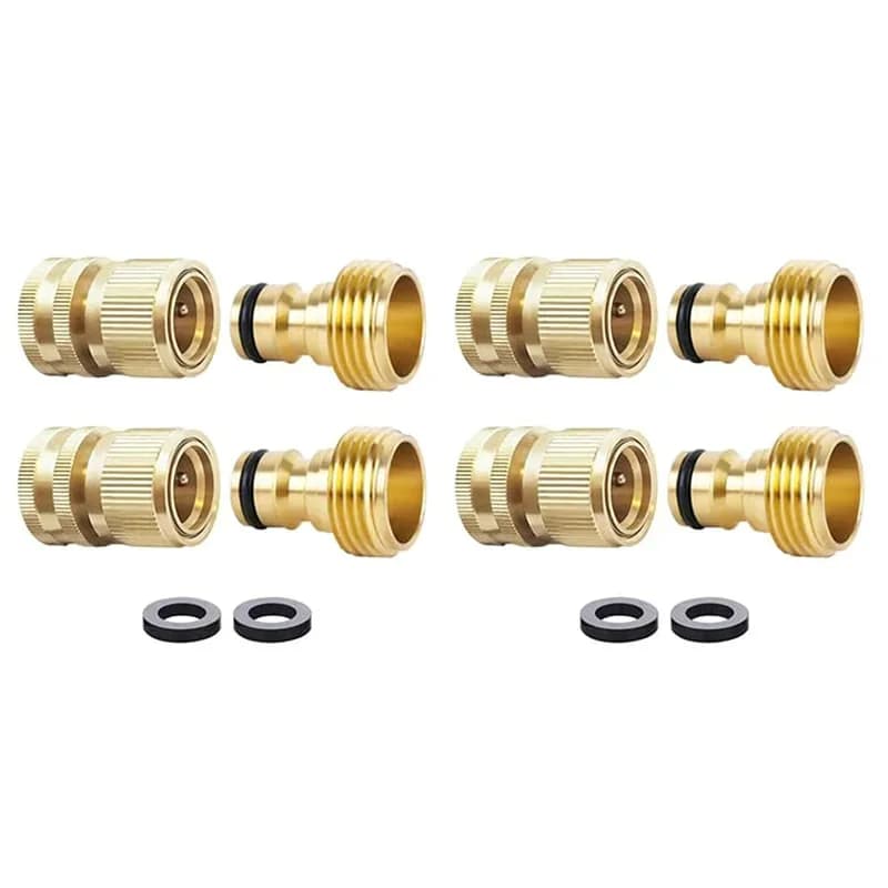 Garden Hose Quick Connector Set, 2-Pack - Alt