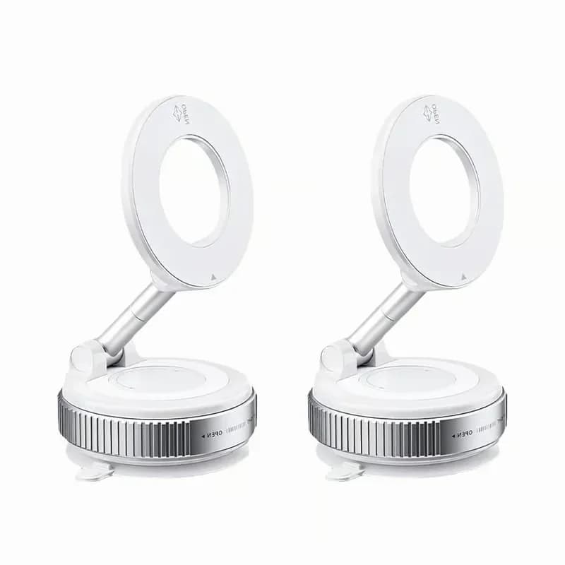 360° Nano Gel Vacuum Magnetic Car Phone Holder, Black - View 5