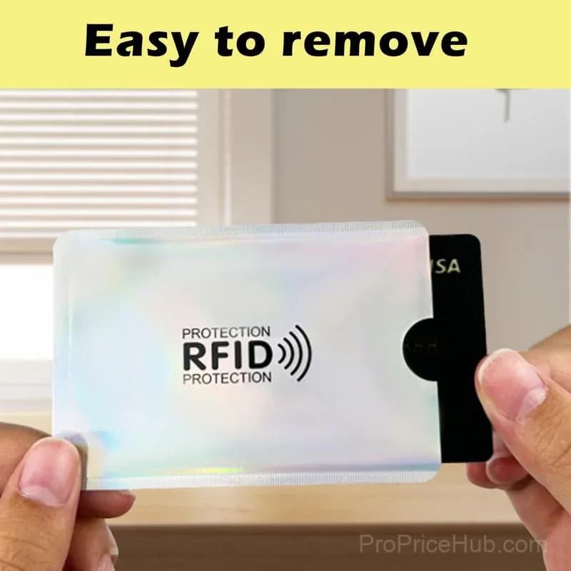 RFID Blocking Sleeves for Credit Cards (8-Pack) - View 6